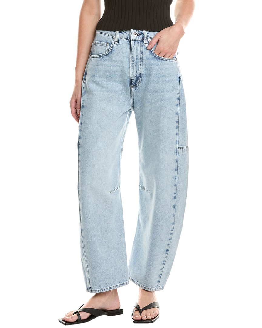 Rag & Bone Chase High-rise Oconee Barrel Jean In Blue