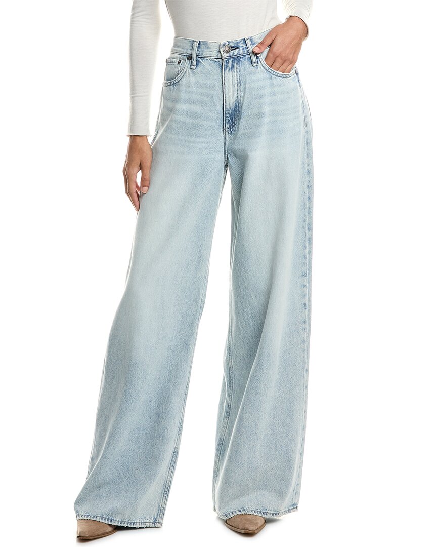Rag & Bone Sofie Featherweight Kierra Ultra Wide Leg Jean In Blue