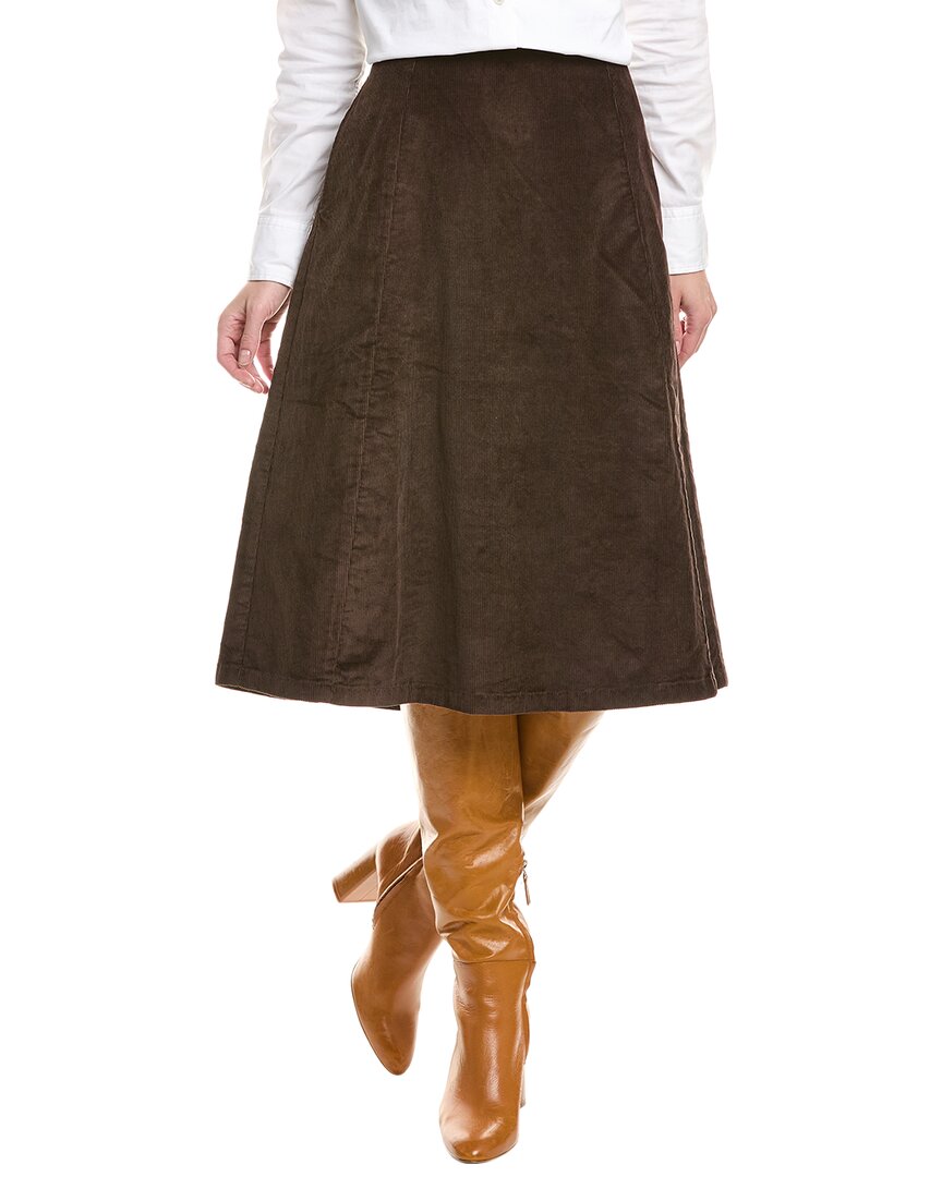 Rag & Bone Melody Corduroy Skirt In Brown