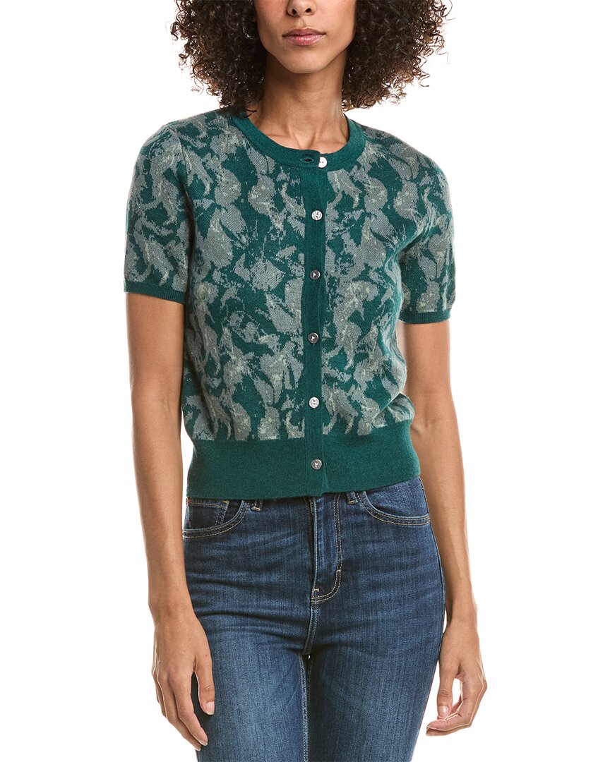 Rag & Bone Michal Wool-blend Cardigan In Green