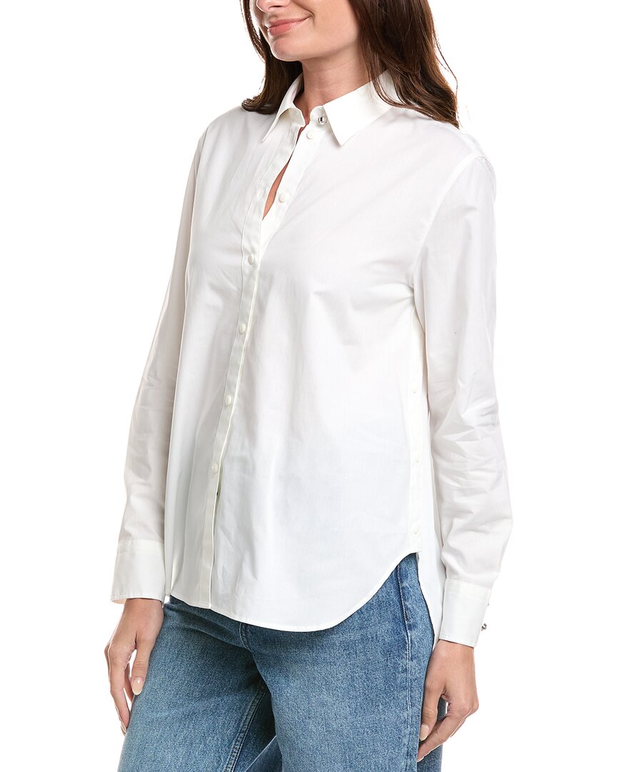 Rag & Bone Monty Oversize Button-up Shirt In White