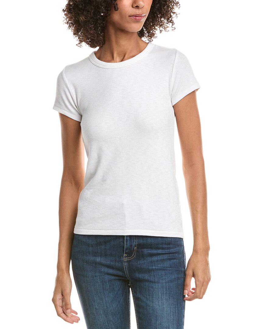 Rag & Bone Logo Round-necked T-shirt In White