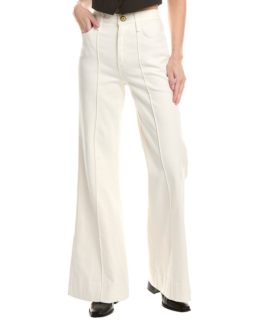 Rag & Bone Skylar High Rise Trouser Jeans In Sand Stone In White