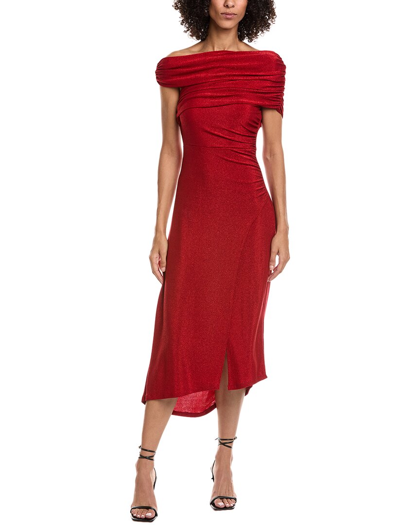 Diane Von Furstenberg Agustin Midi Dress In Red