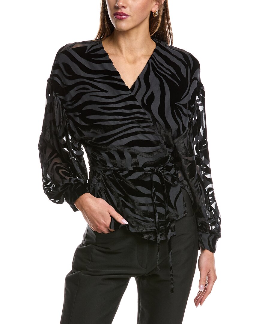 Iro Nurat Silk-blend Top In Black