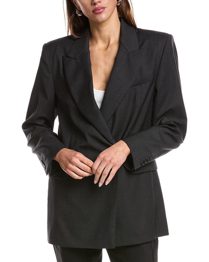 Iro Malone Wool-blend Blazer In Gray