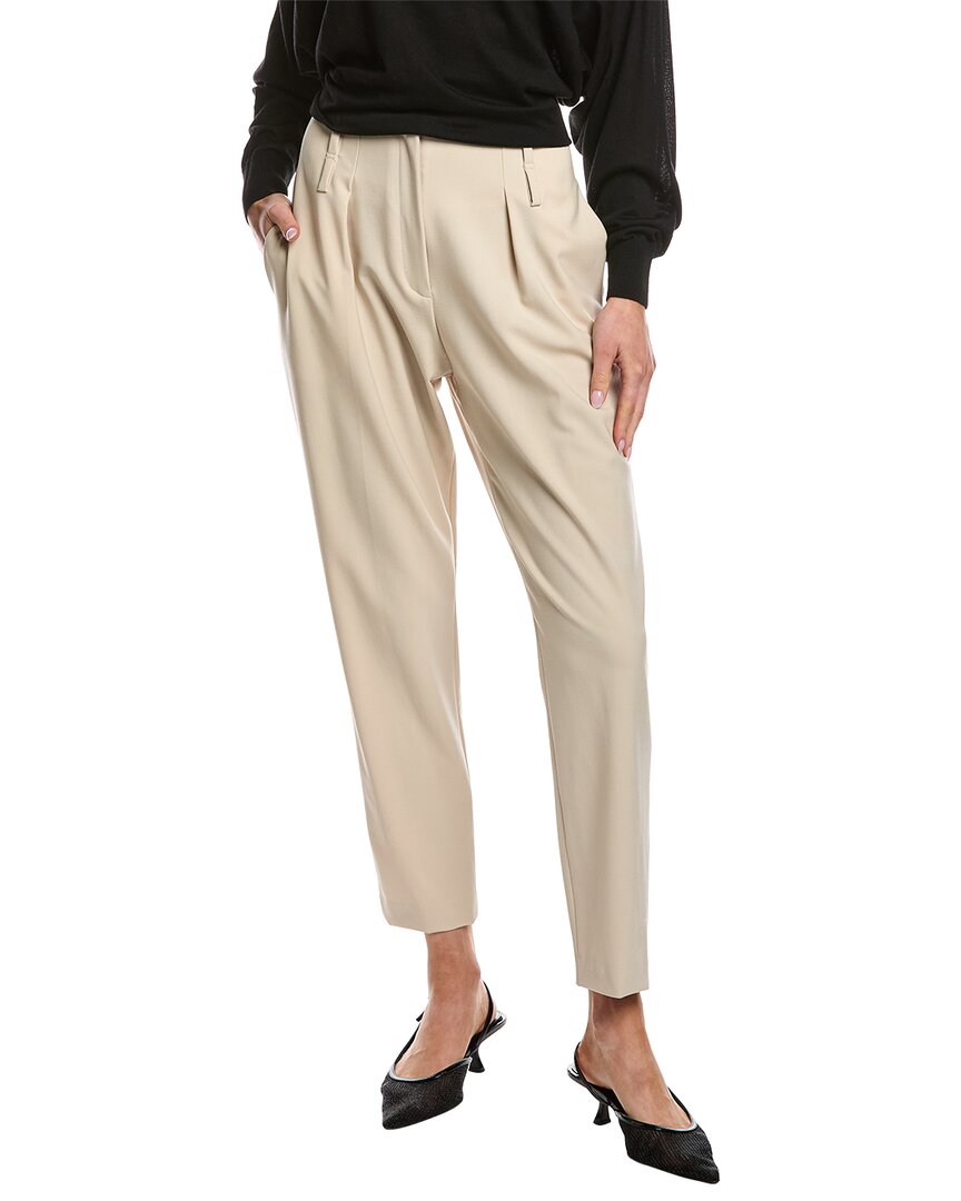 Iro Luanis Wool-blend Pant In Brown