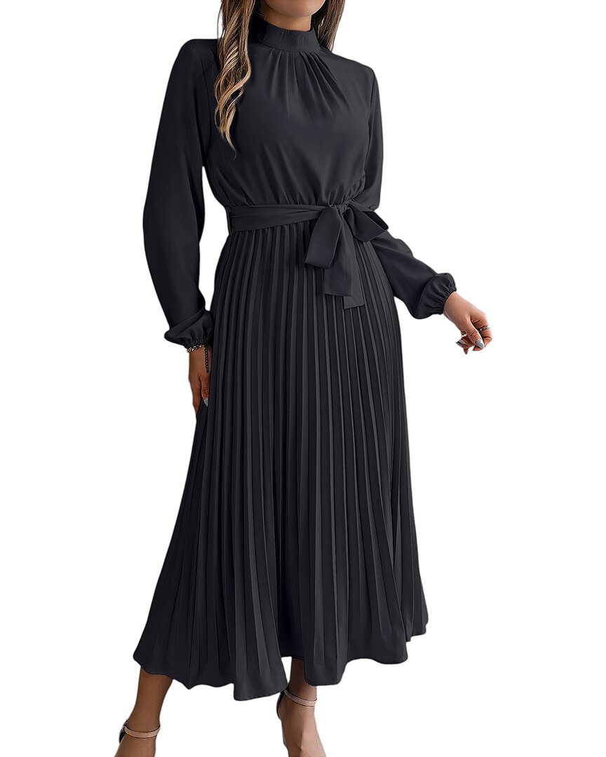 Lily Kim Midi Dress In Black