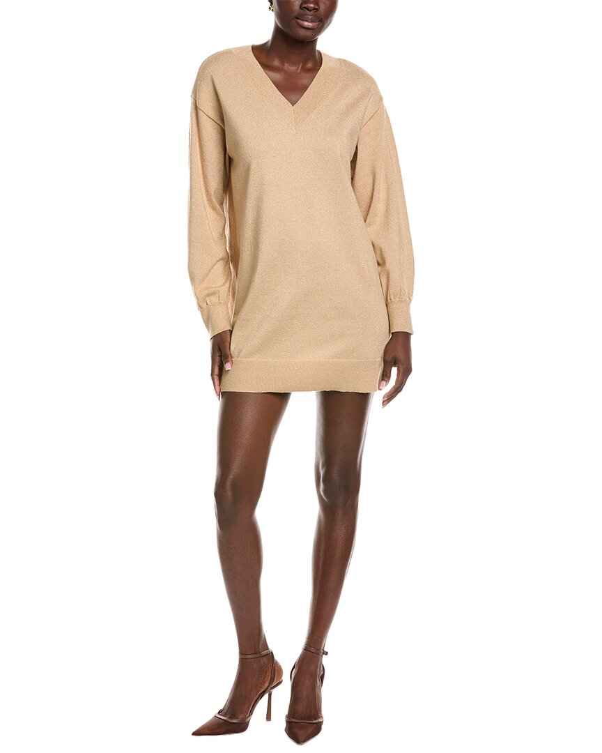 Chaser Ellison Knit Mini Dress In Brown