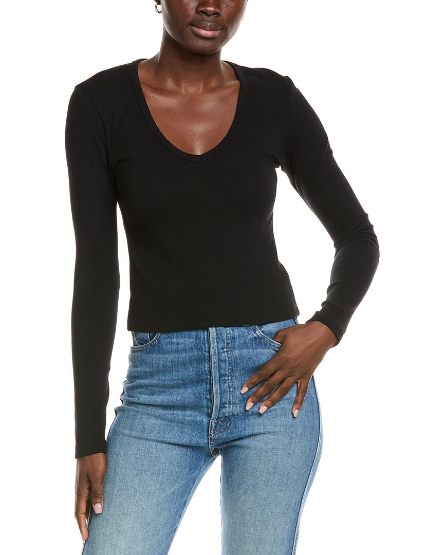 Perfectwhitetee Blondie V-neck T-shirt In Black