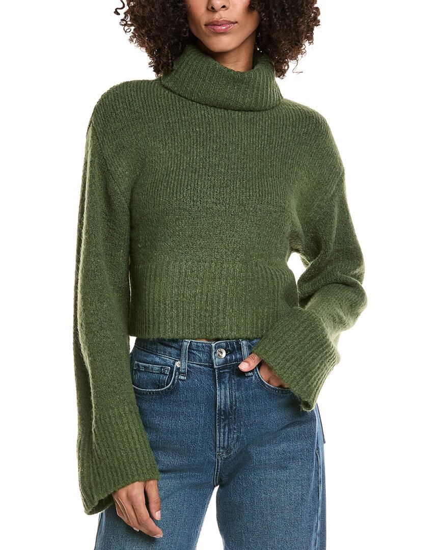 Hl Affair Turtleneck Sweater In Green