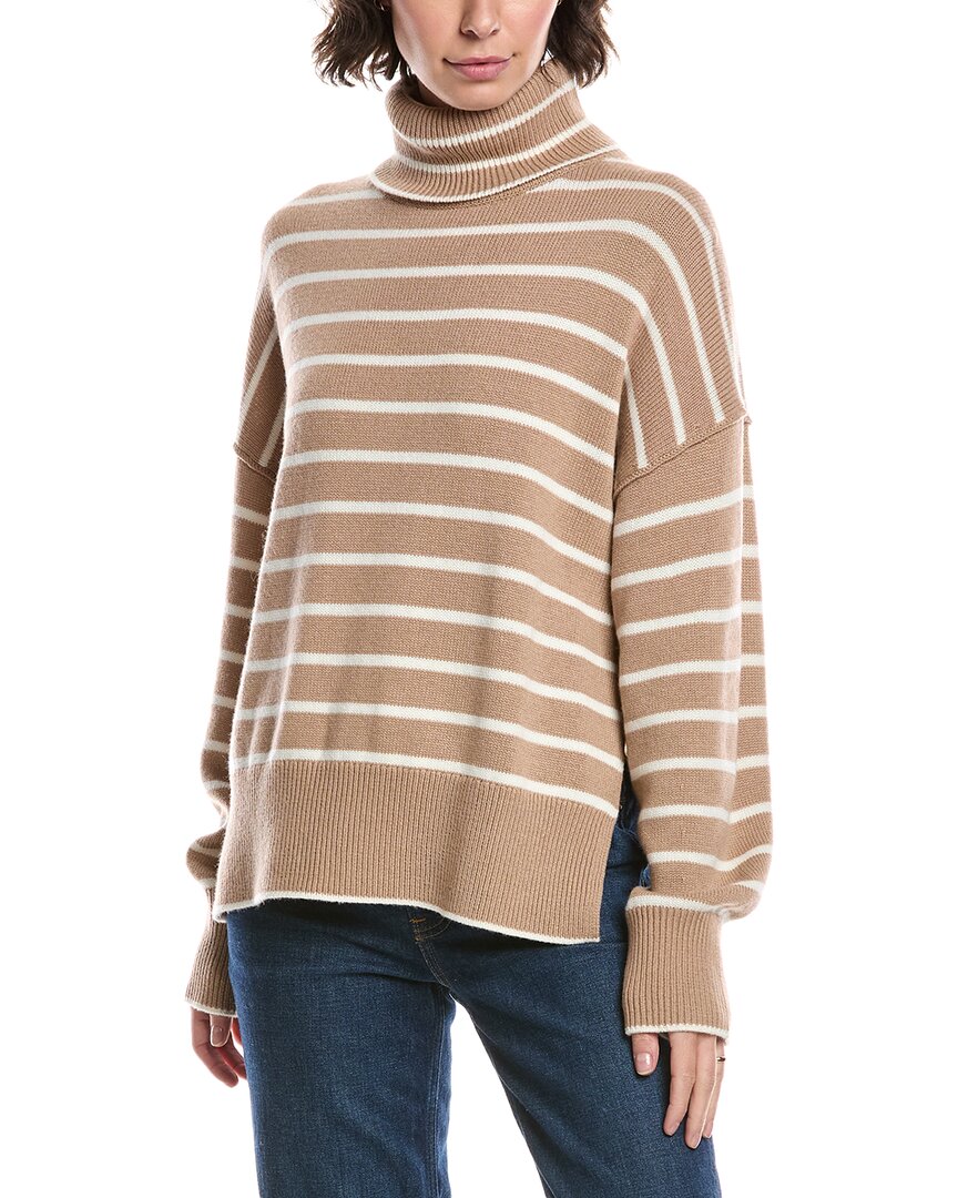 Theory Chunky Wool & Cashmere-blend Sweater In Brown