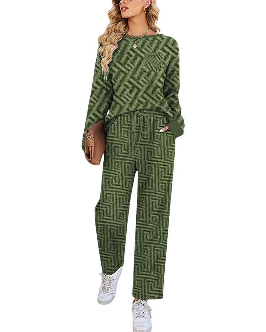 Orniya 2pc Blouse & Pant Set In Multi