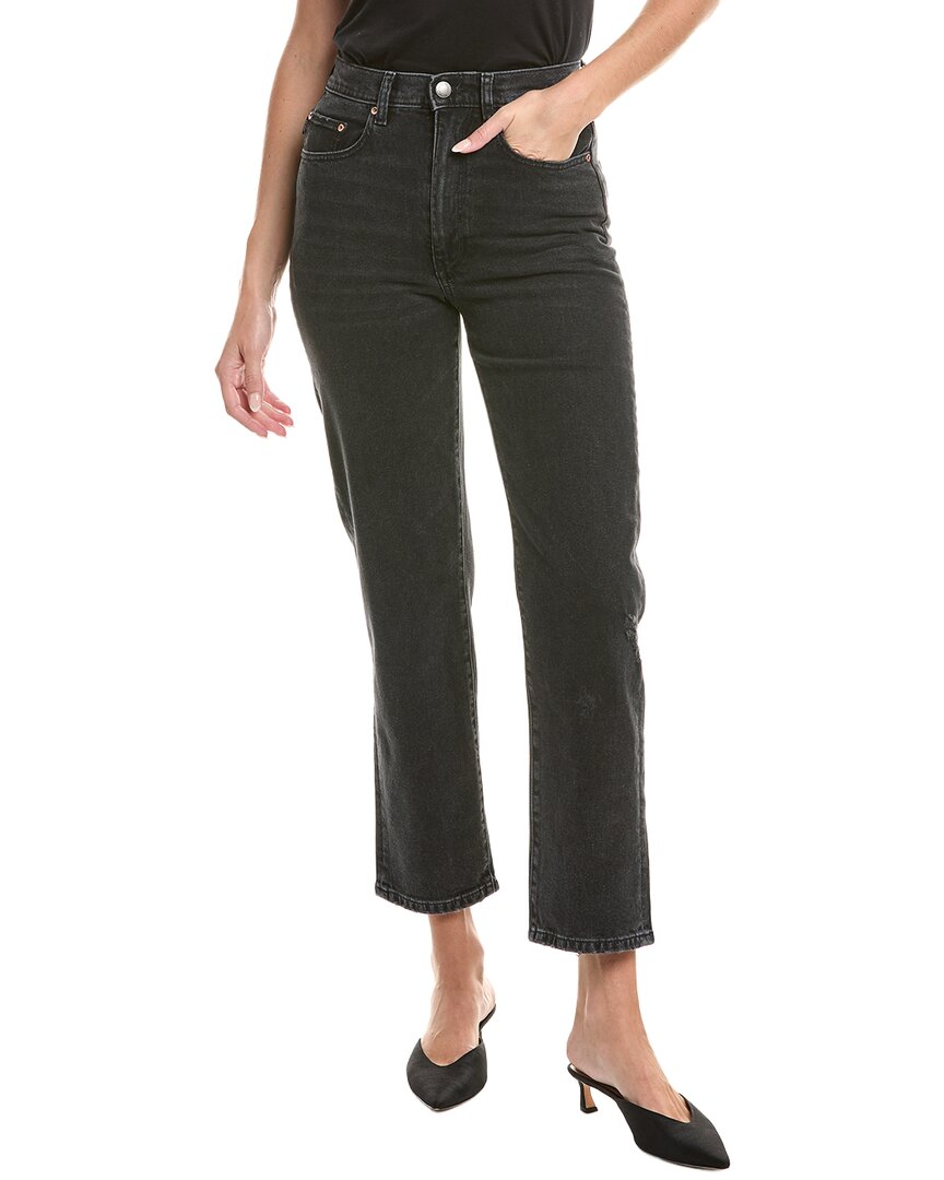 Dl1961 Enora Nightshade Straight Leg Jean In Black