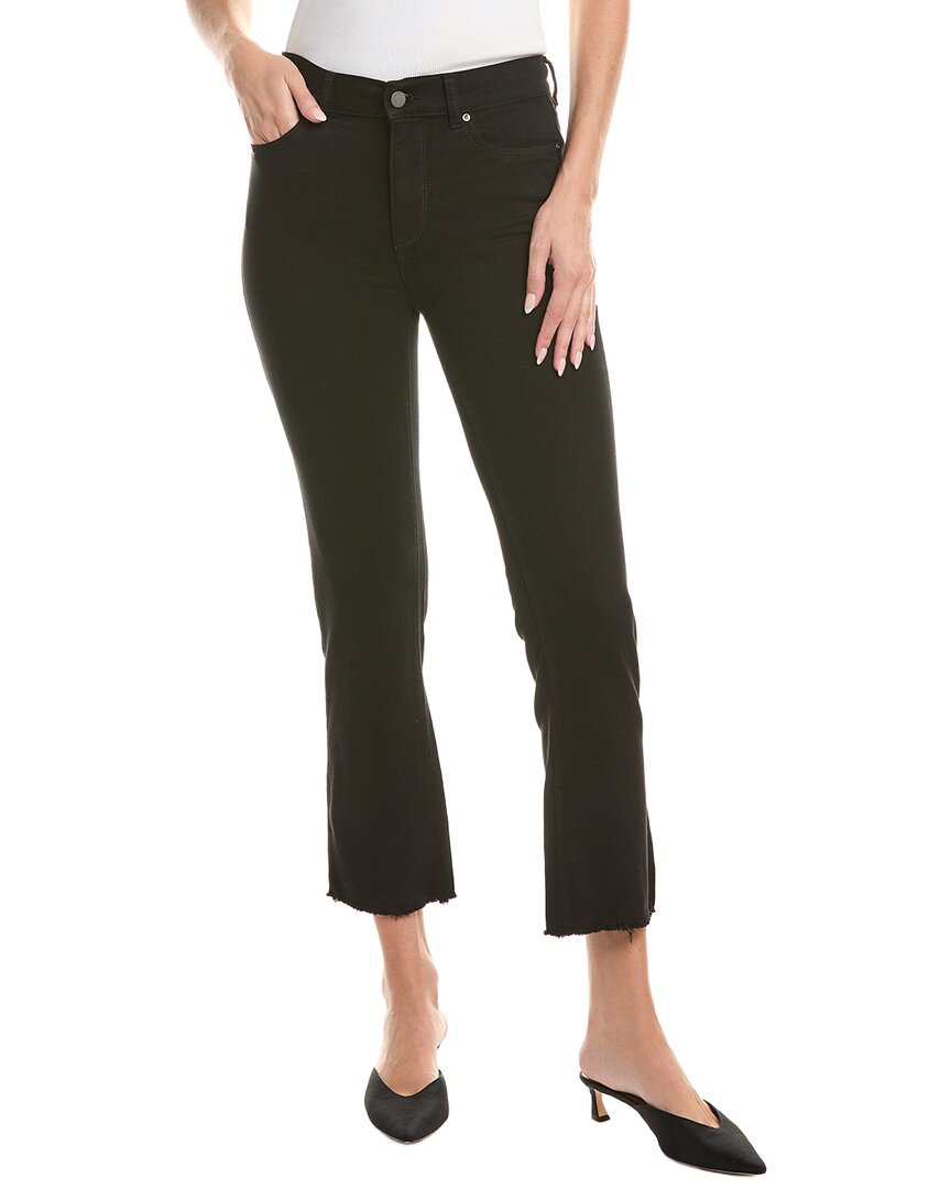 Dl1961 Mara Black Peached Ankle Straight Leg Jean In Black