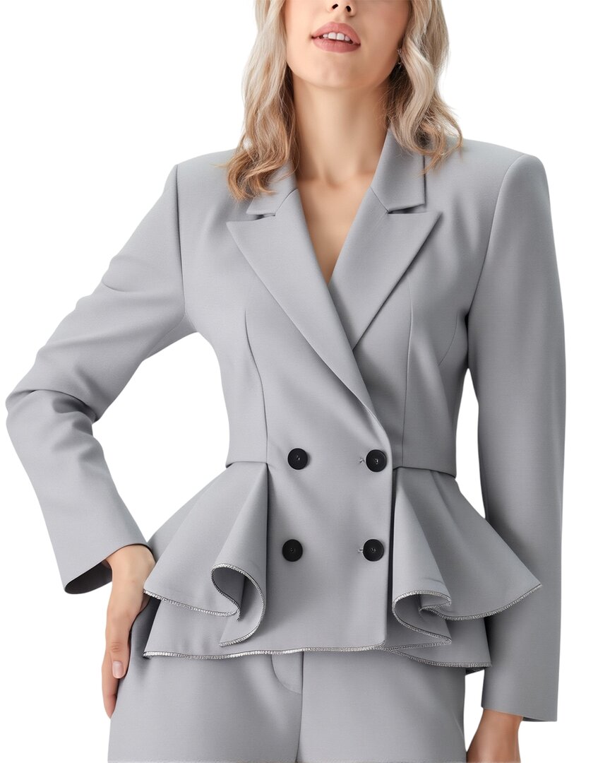 Adele Berto Blazer In Gray
