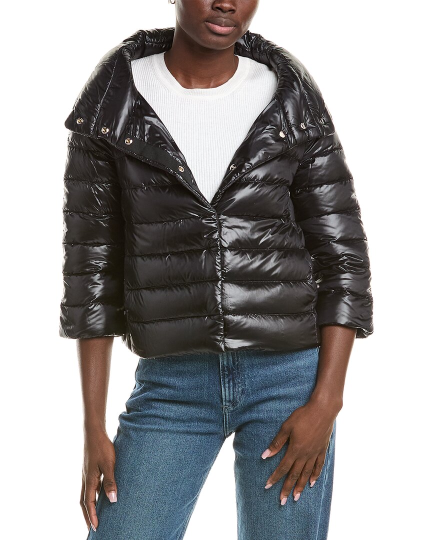 Herno Sofia Quilted Nylon Down Jacket In Black