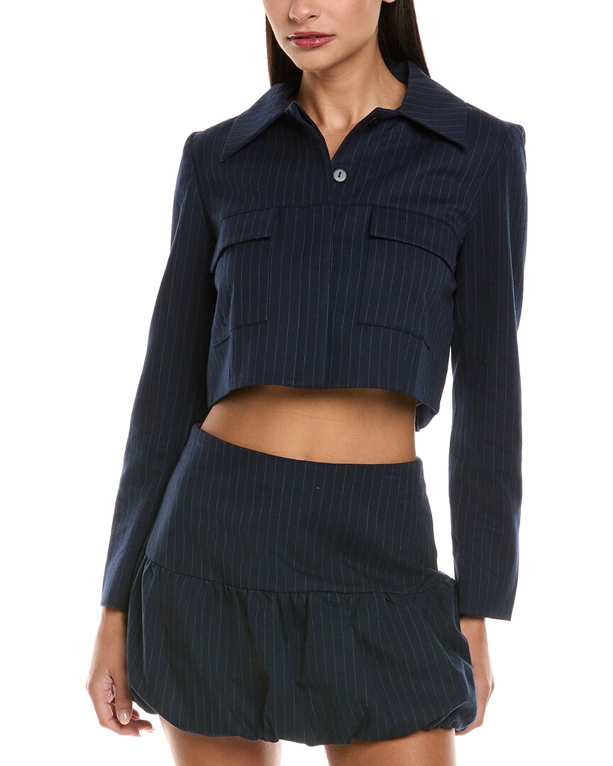 Amanda Uprichard Sanders Jacket In Blue