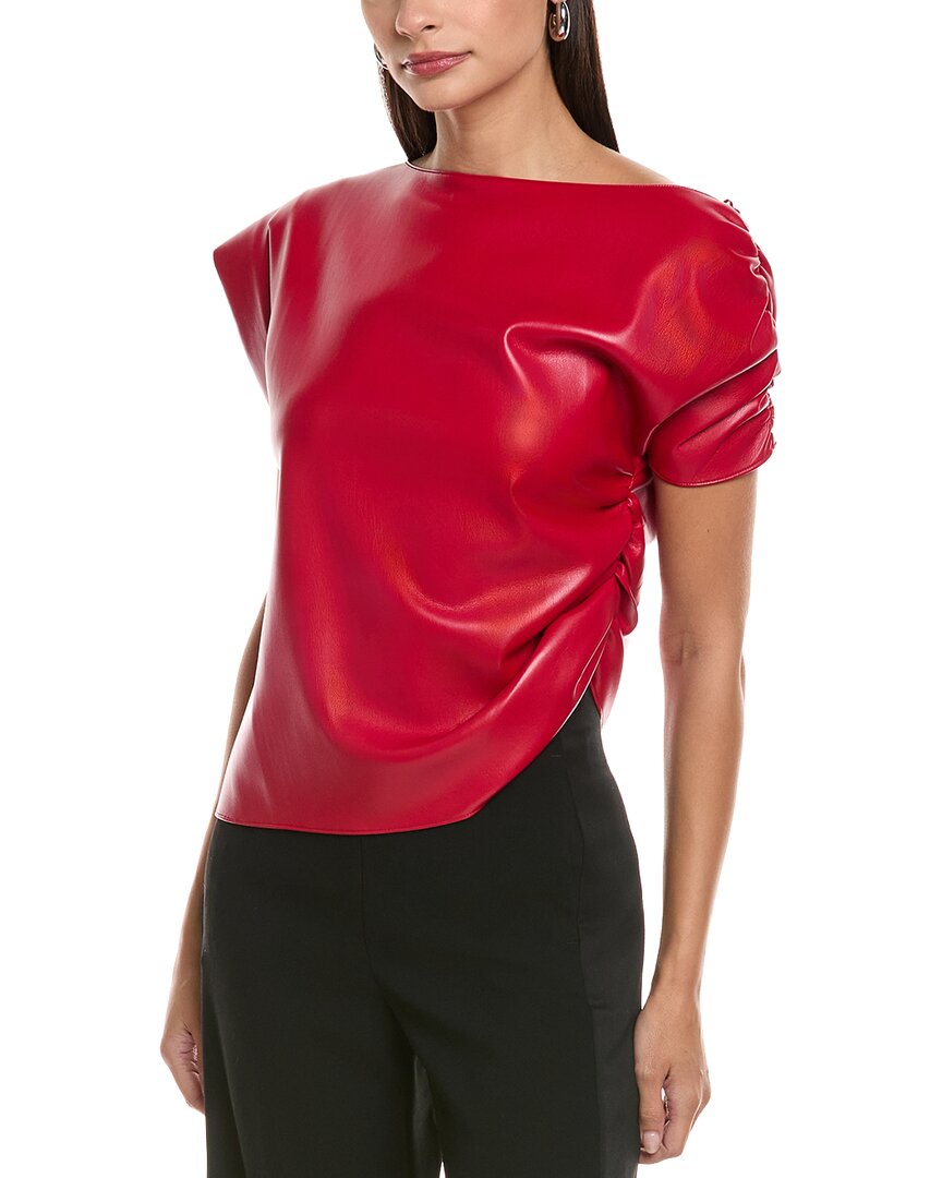 Amanda Uprichard Elroy Top In Scarlet In Red