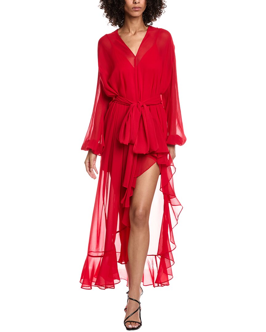 Amanda Uprichard Calliope Maxi Dress In Red