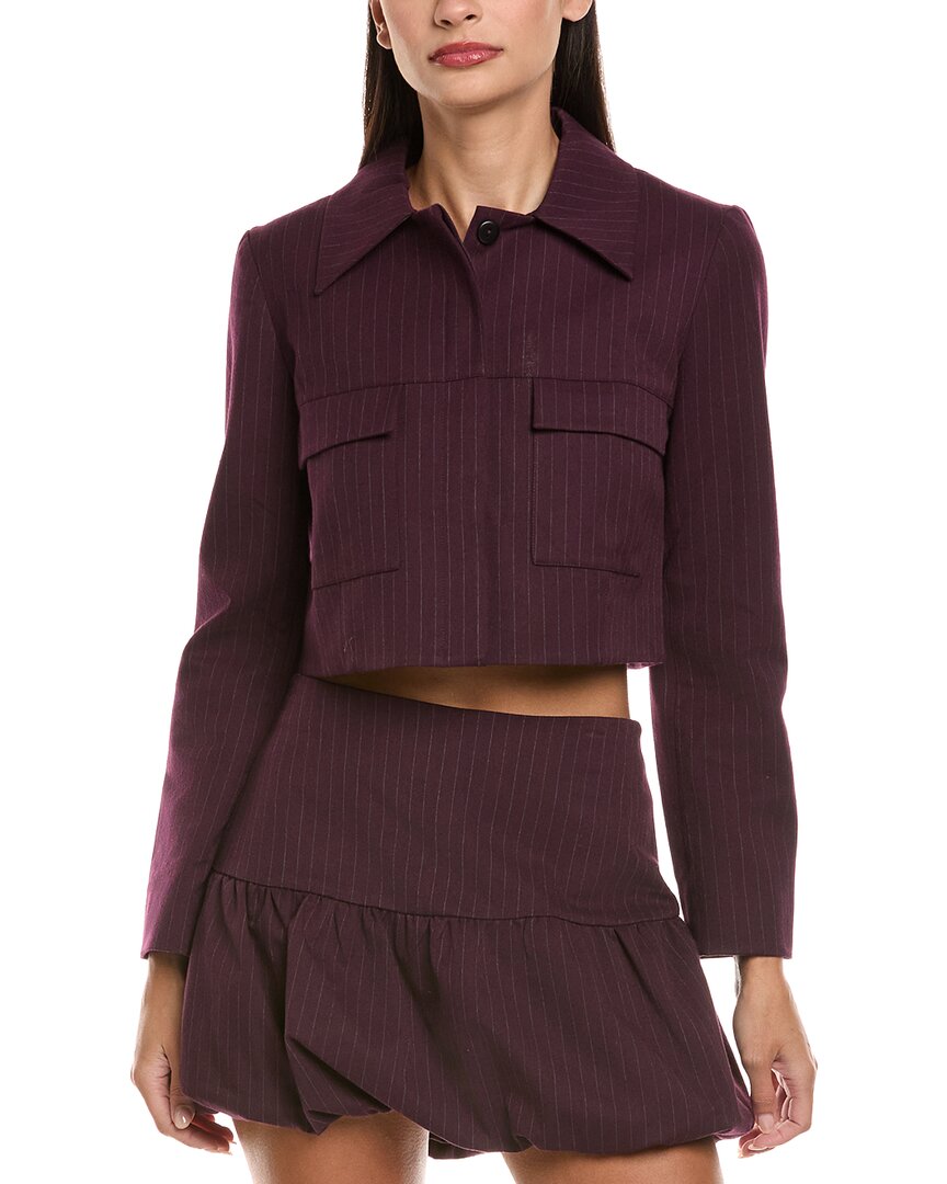 Amanda Uprichard Sanders Jacket In Red