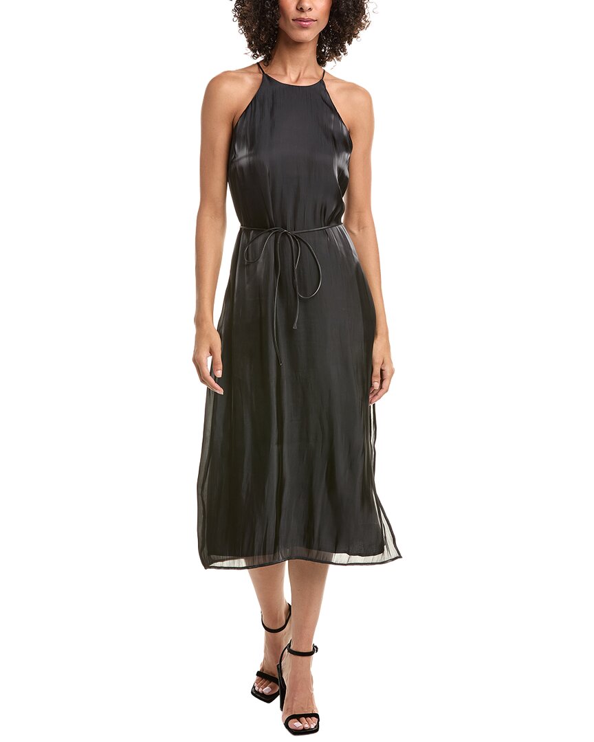 Bella Dahl Halter Neck Slip Dress In Black