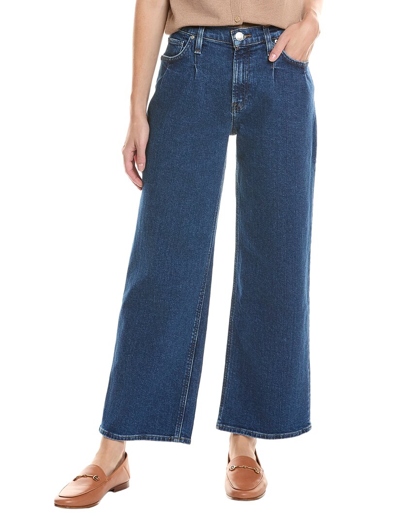 Hudson Jeans Rosie High-rise Bonfire Wide Leg Ankle Jean In Blue
