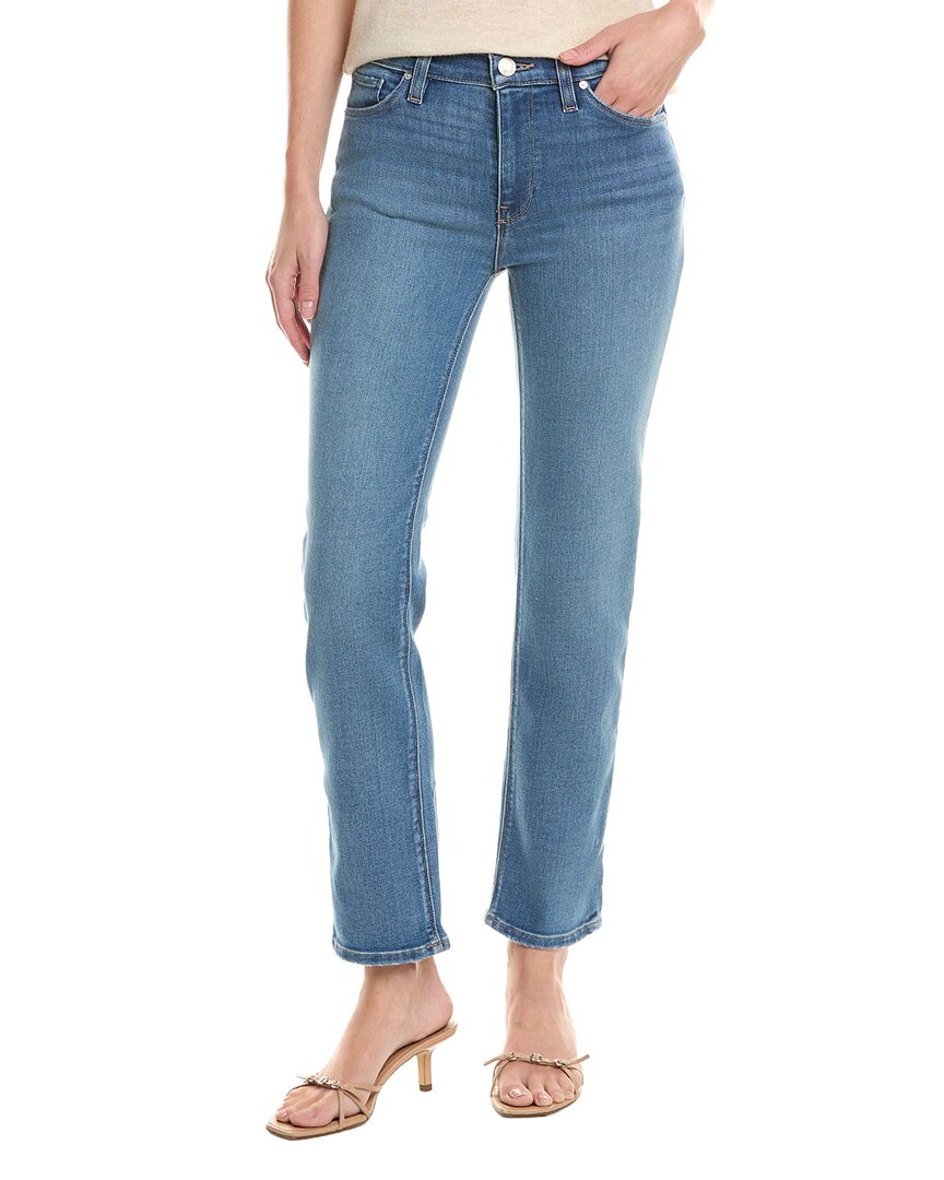 Hudson Jeans Nico Mid-rise Sun Up Straight Ankle Jean In Blue