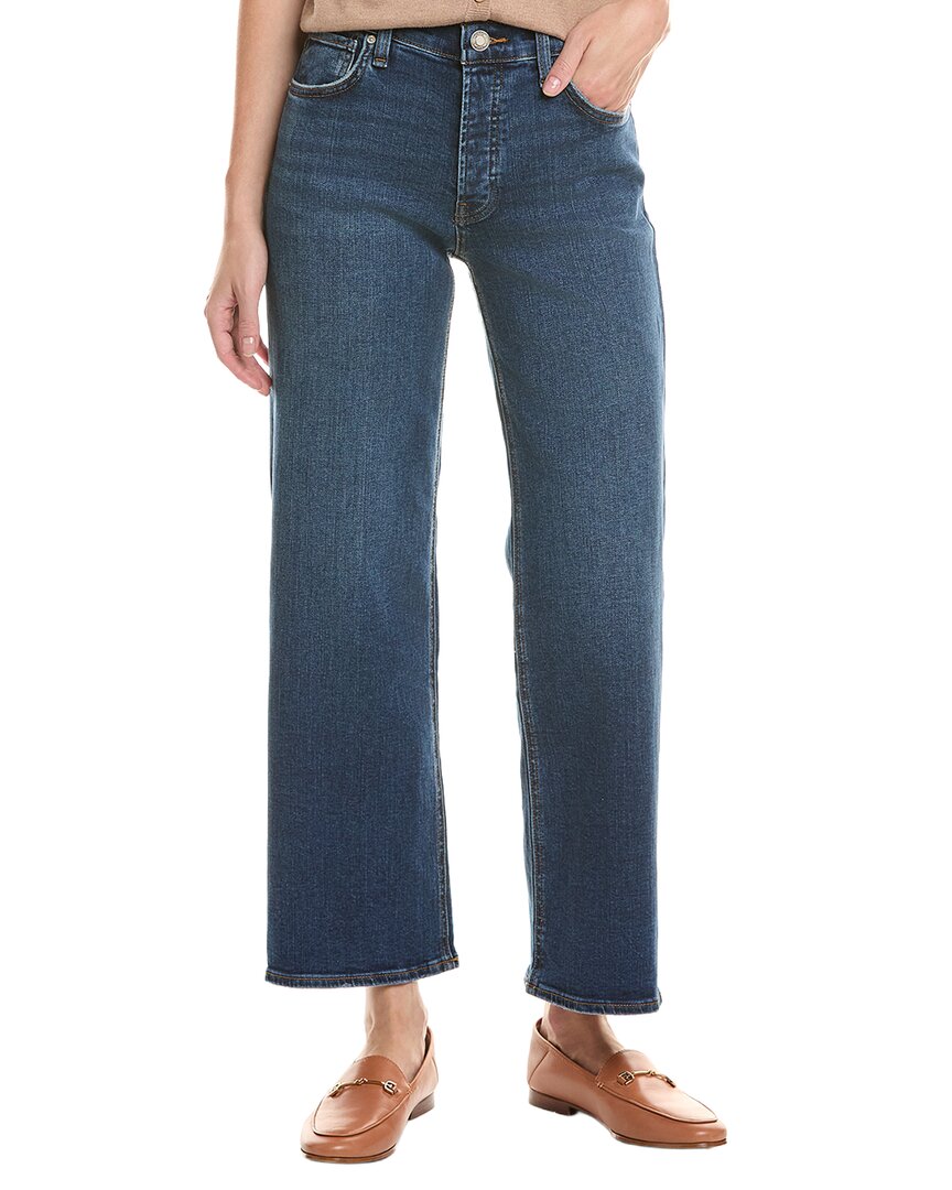 Hudson Jeans Rosie High-rise Fusion Wide Leg Ankle Jean In Blue