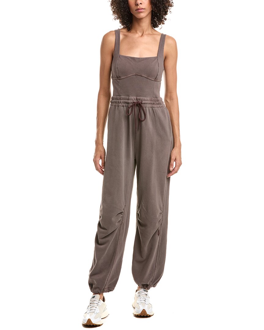Free People Movement Inbound Jumpsuit In Brown