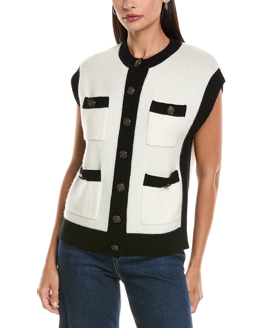 Tyler Boe Tyler Böe Wool & Cashmere-blend Vest In White