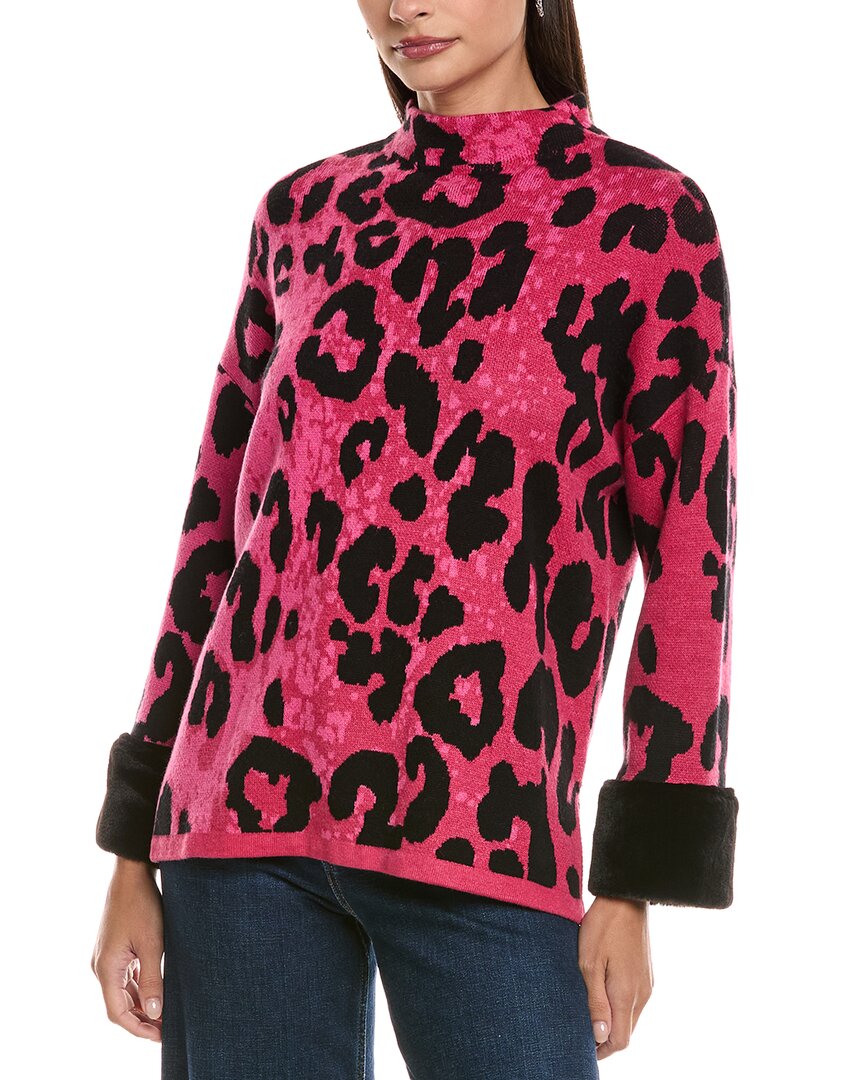Tyler Boe Coco Funnel Neck Cape Top In Coco Pink In Pink