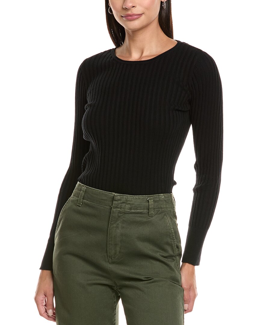 Tyler Boe Tyler Böe Rib Cashmere-blend Top In Black