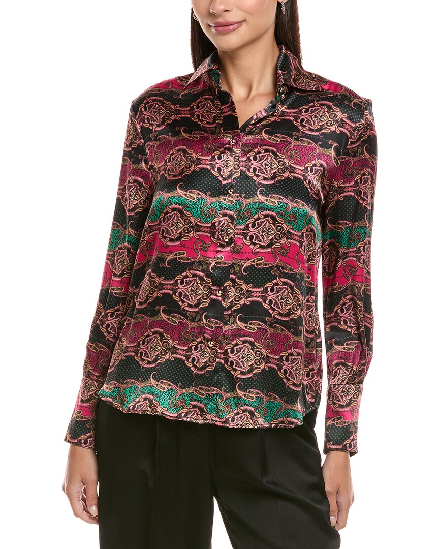 Tyler Boe Tyler Böe Chloe Silk Shirt In Multi