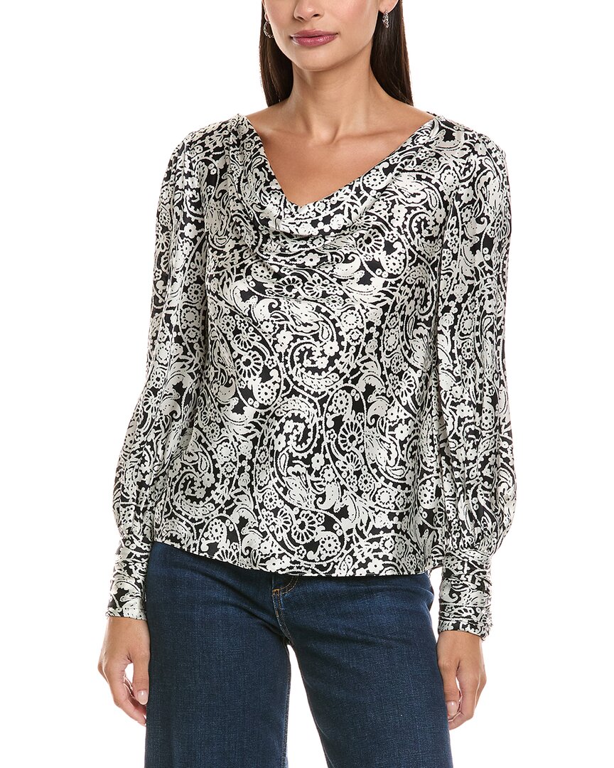 Tyler Boe Tyler Böe Olivia Silk Top In Gray