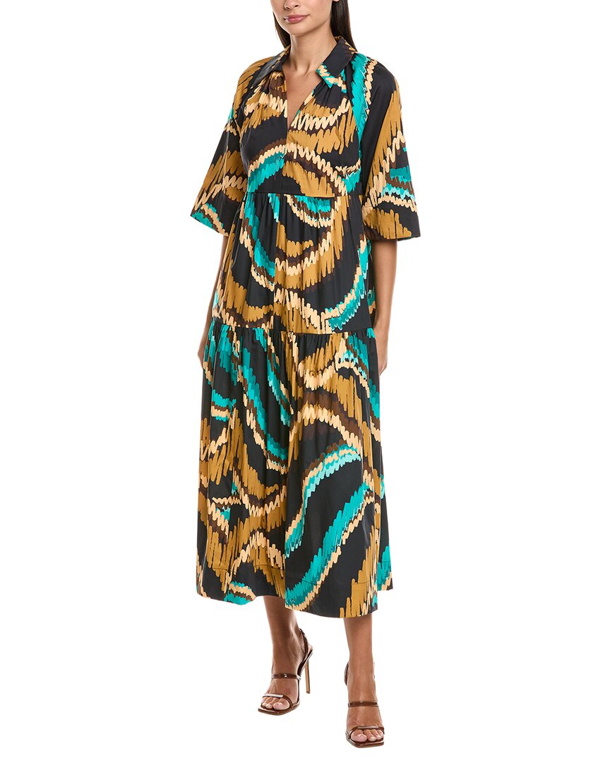 Tyler Boe Tyler Böe Cara Tiered Midi Dress In Multi