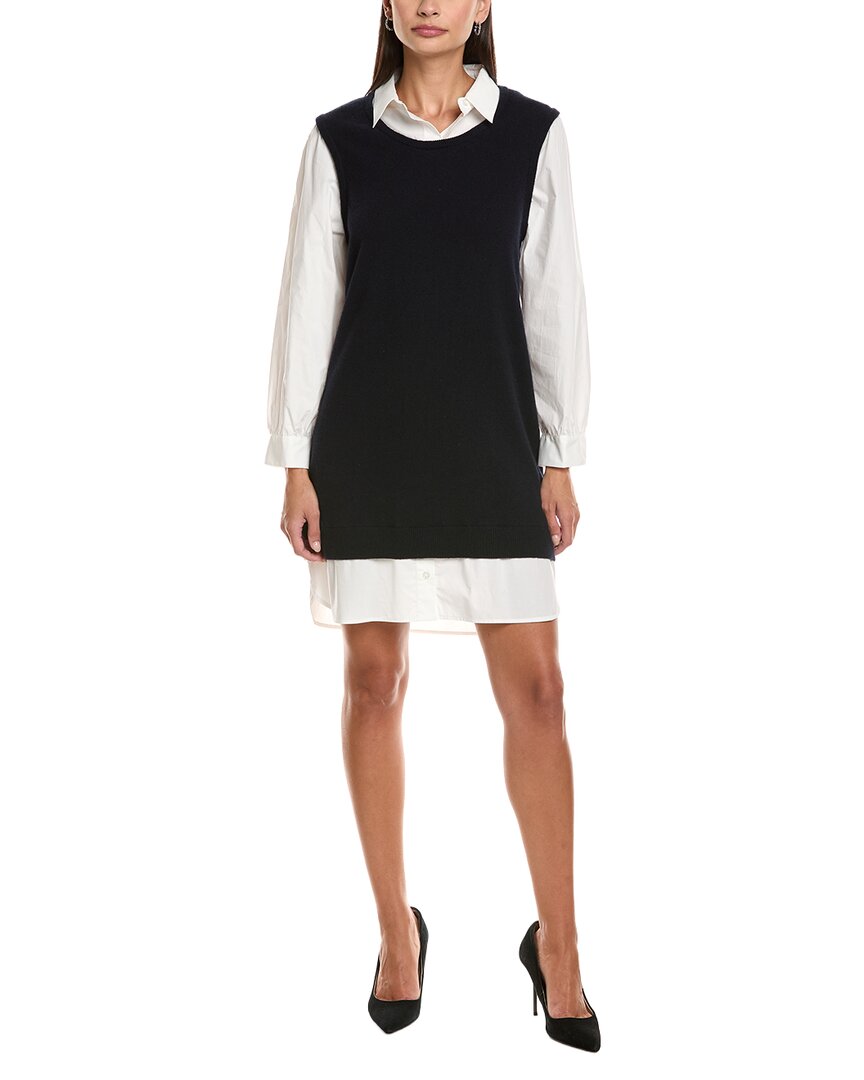 Tyler Boe Tyler Böe Scout Cashmere Twofer Dress In Black