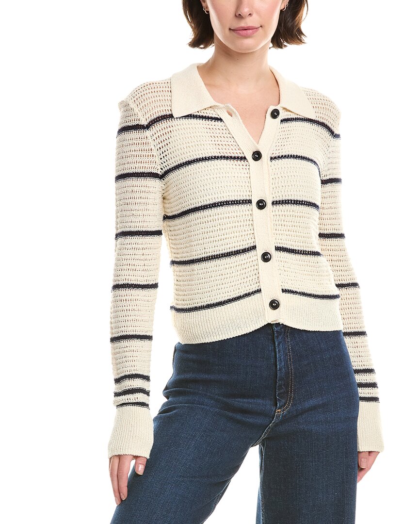 Frame The Shrunken Cardigan In White