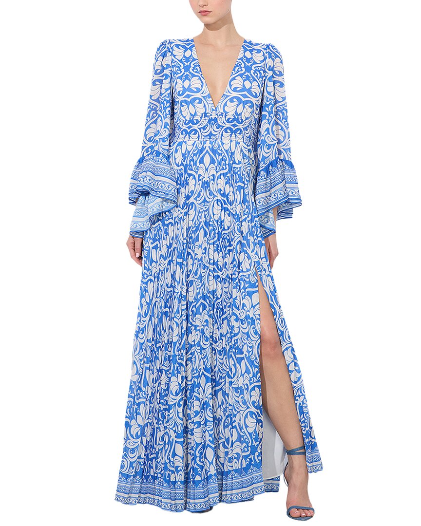 Alice And Olivia Alice + Olivia Selene Maxi Dress In Blue