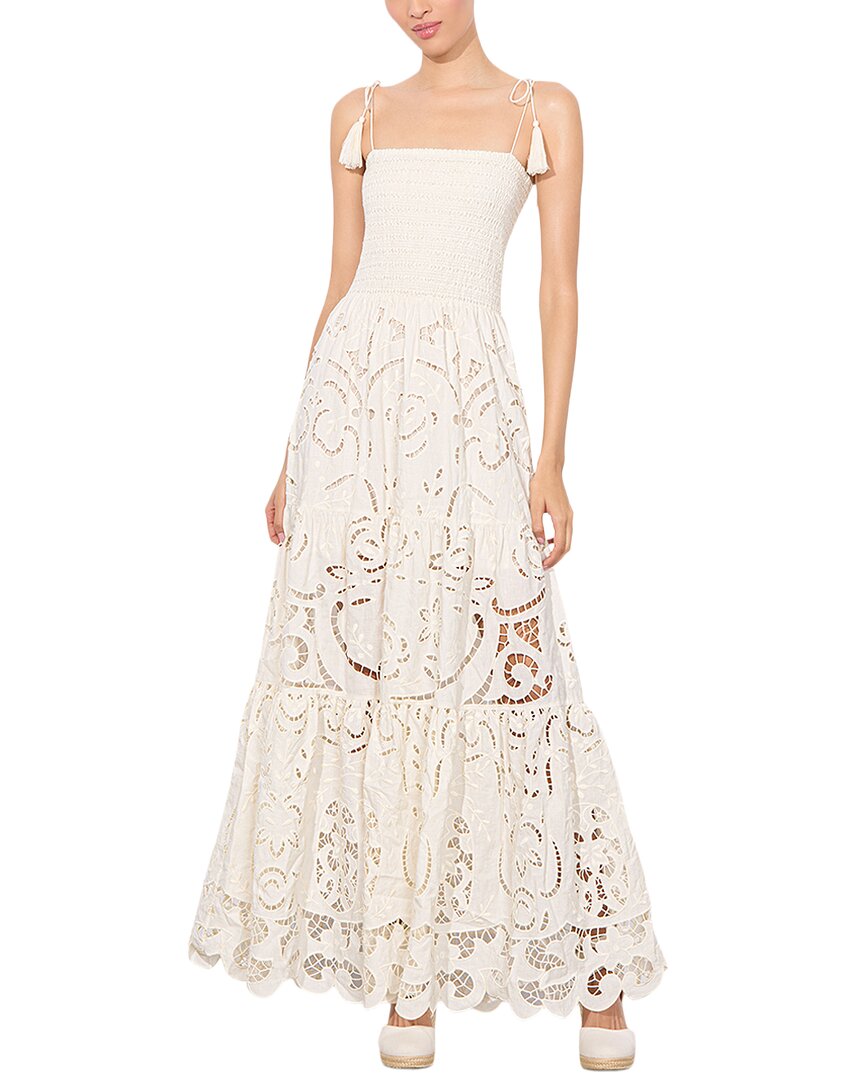 Alice And Olivia Alice + Olivia Marna Linen-blend Maxi Dress