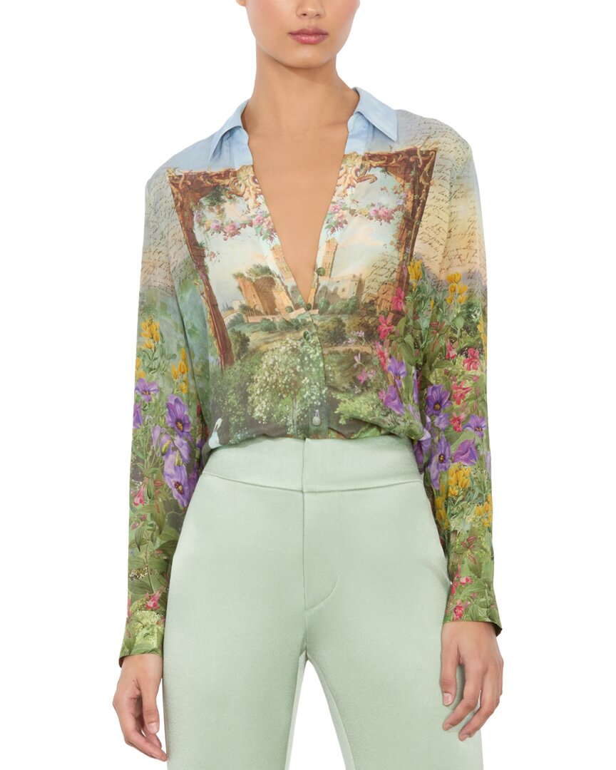 Alice And Olivia Alice + Olivia Eloise Button Blouse