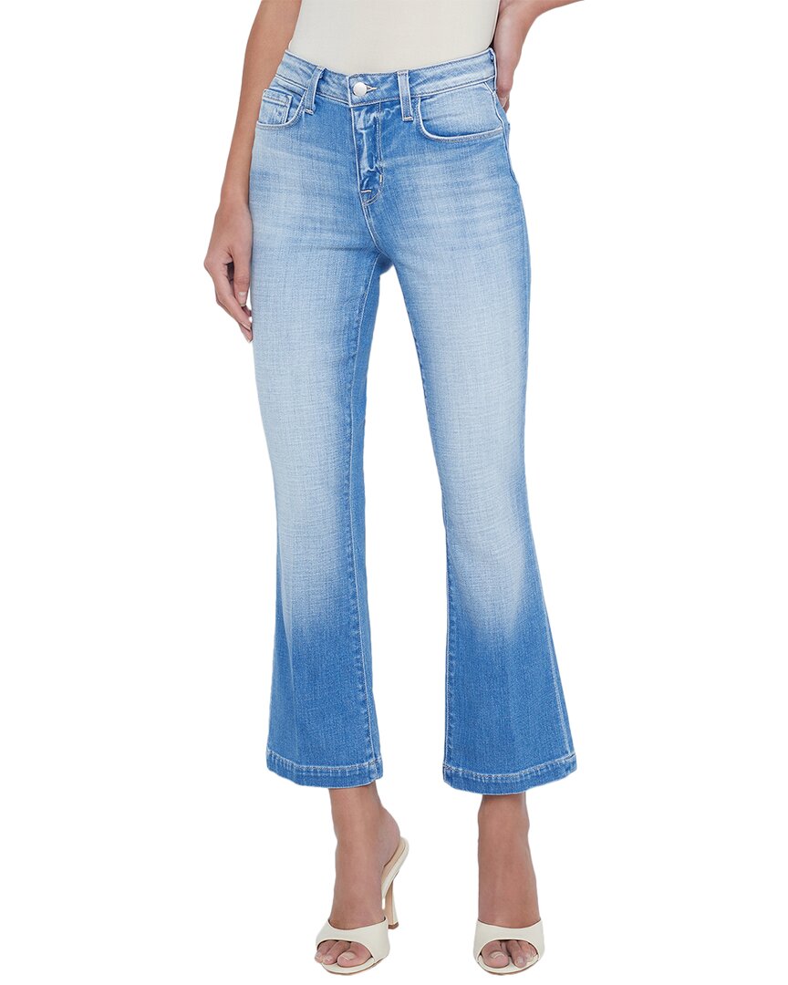 L Agence L'agence Ali High Rise Slim Flare Jean In Blue