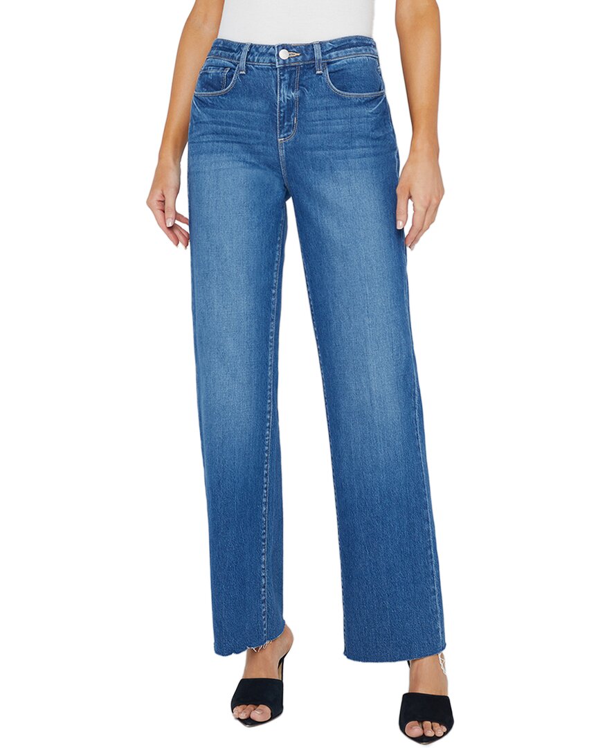 L'agence Tiana High Rise Wide Leg Jean In Blue
