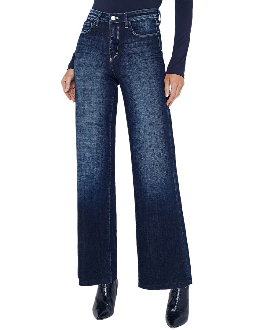 L'agence Scottie H/r Wide Leg In Blue