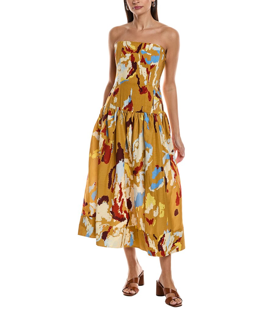 A.l.c . June Midi Dress In Brown