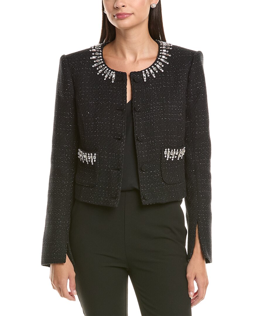 Cinq À Sept Randi Deco Border Jacket In Black
