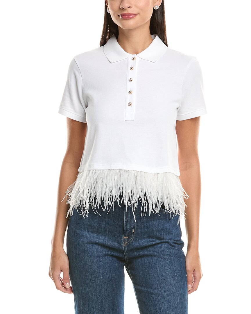 Cinq À Sept Reign Pique Top In White