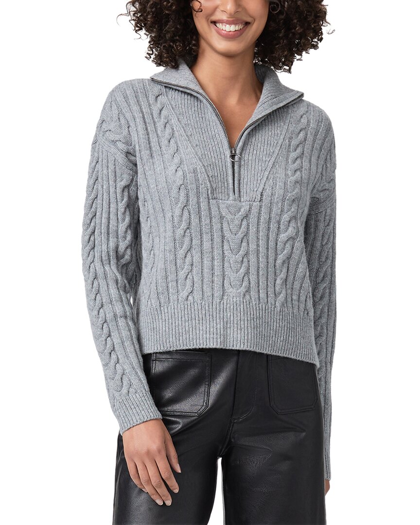 Paige Maylene Wool-blend Sweater In Gray