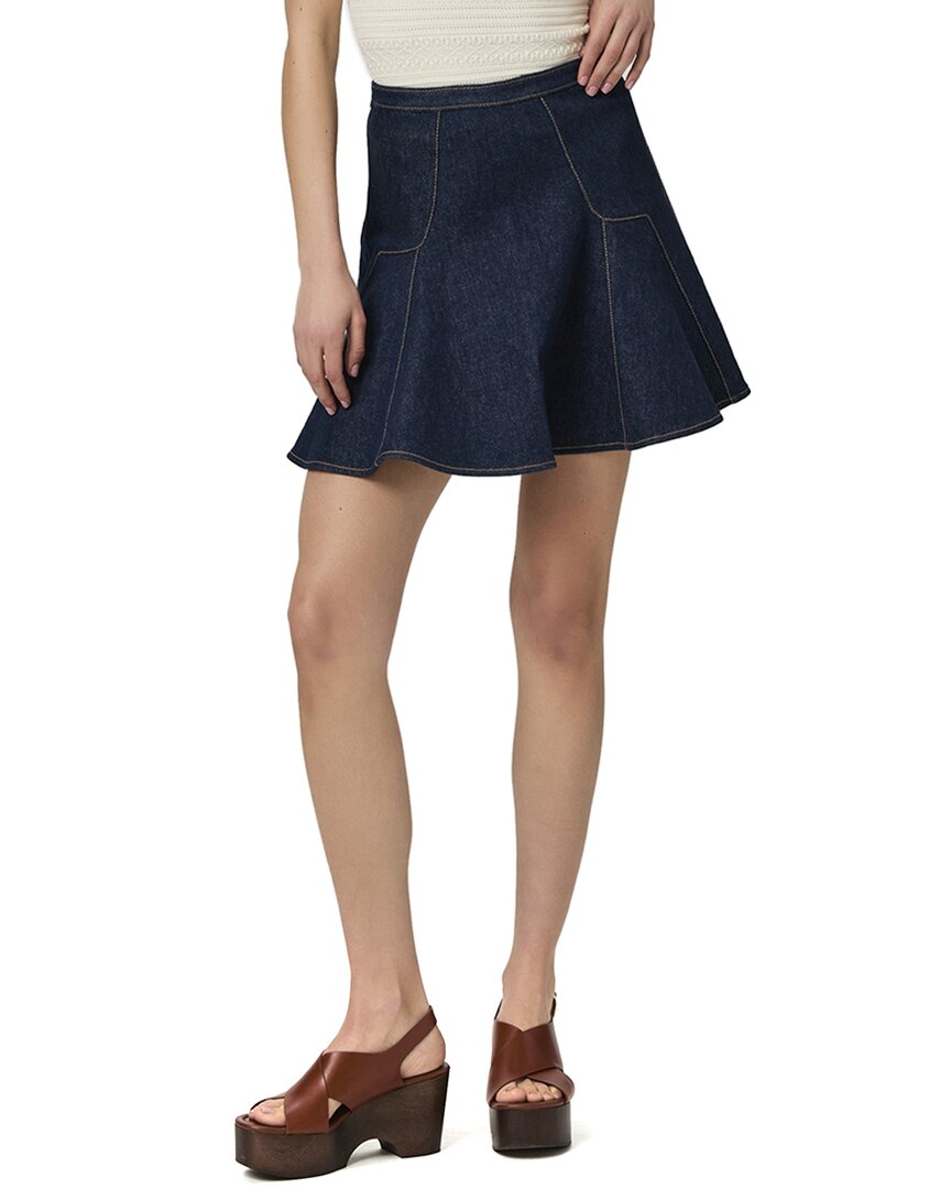 Paige Adaline Mini Skirt In Blue