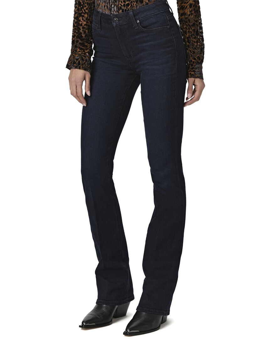 Paige High Rise Manhattan Duchess Bootcut Jean In Black